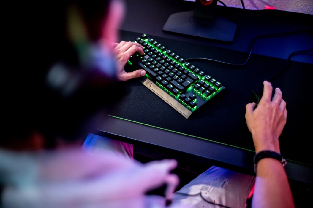 Keyboard on the table